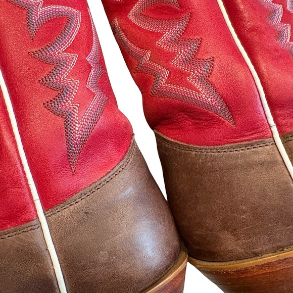 Justin Bent Rail BRL314 Square Toe Western Boots, Sz 6.5 C (also fits Sz 7B) - Picture 9 of 16